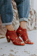 L'artiste Red Icon Boots - Macoma Boutique303 Mules & Boots