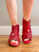 L'artiste Red Icon Boots - Macoma Boutique303 Mules & Boots