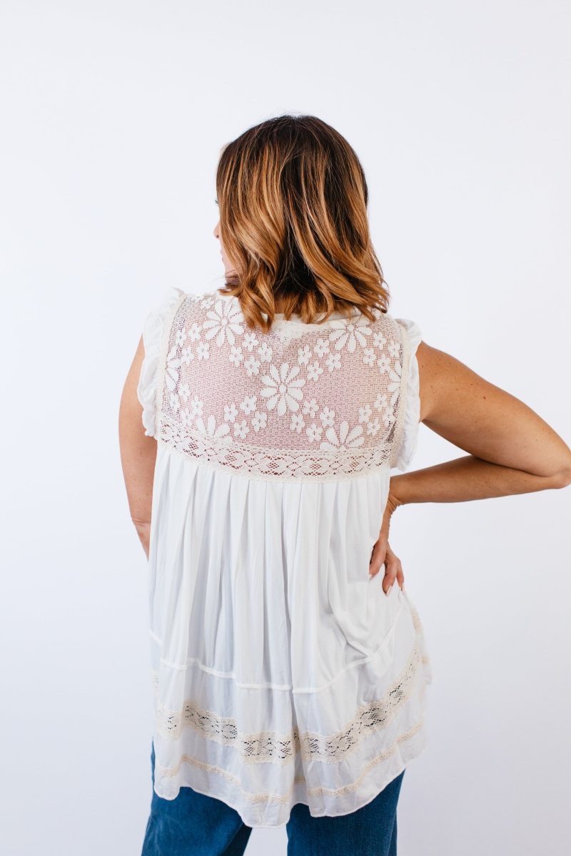 Late Checkout Top in Off White - FINAL SALE - Macoma Boutique110 Tanks