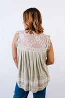 Late Checkout Top in Pistachio - FINAL SALE - Macoma Boutique100 Short Sleeve