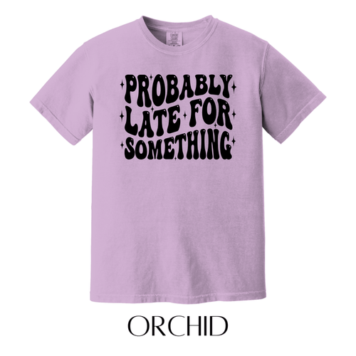Late For Something Graphic Tee - FINAL SALE - Macoma Boutique555 Presales