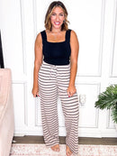 Latte Lines Pants - Reg/Curvy - FINAL SALE - Macoma Boutique290 Loungewear/Sets
