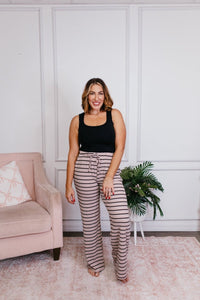 Latte Lines Pants - Reg/Curvy- FINAL SALE