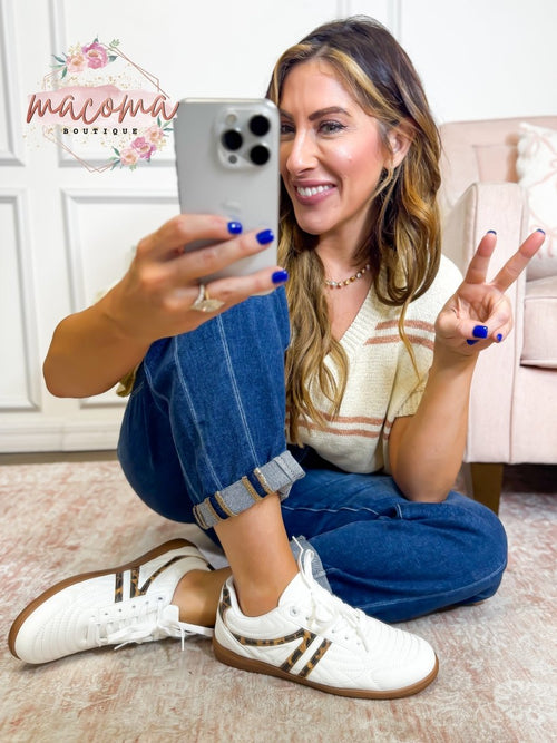 Leopard Great Sneakers FINAL SALE - Macoma Boutique