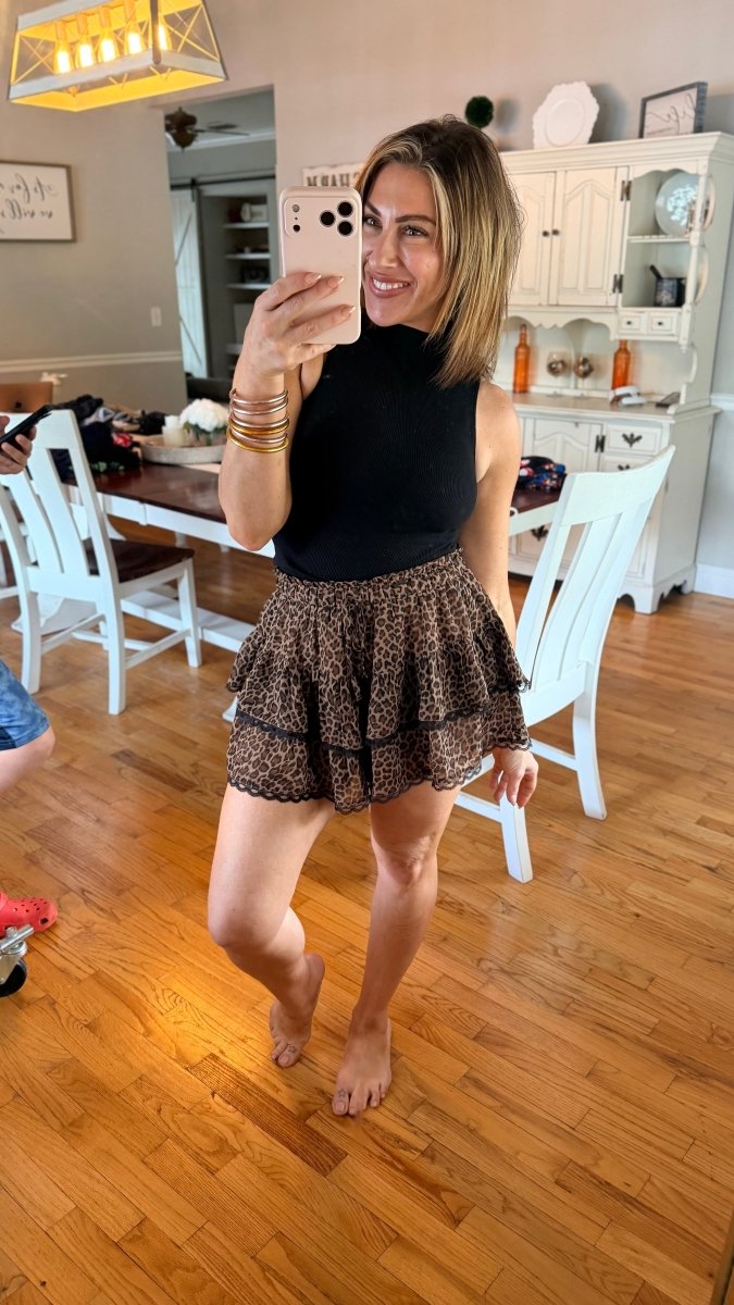 Leopard & Lace Shorts - Macoma Boutique180 Shorts