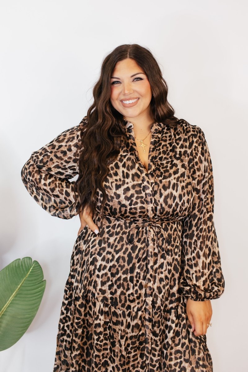 Leopard Luxe Maxi Dress - Reg & Curvy - Macoma Boutique250 Dresses