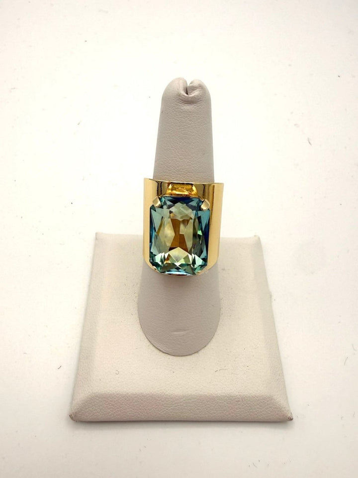 Let's Party Ring In Aqua - Macoma Boutique315 Jewelry