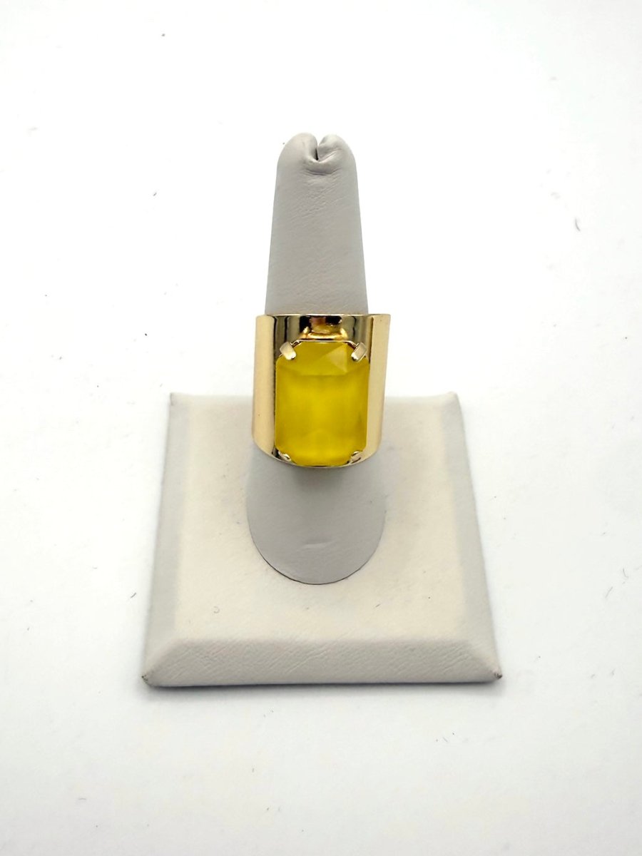 Let's Party Ring In Yellow - Macoma Boutique315 Jewelry
