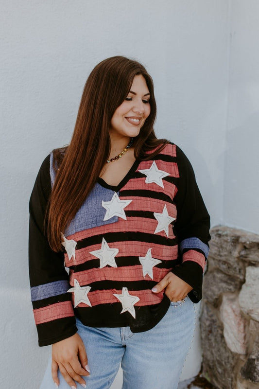 Liberty Lane Top In Black - Macoma Boutique120 Long Sleeve