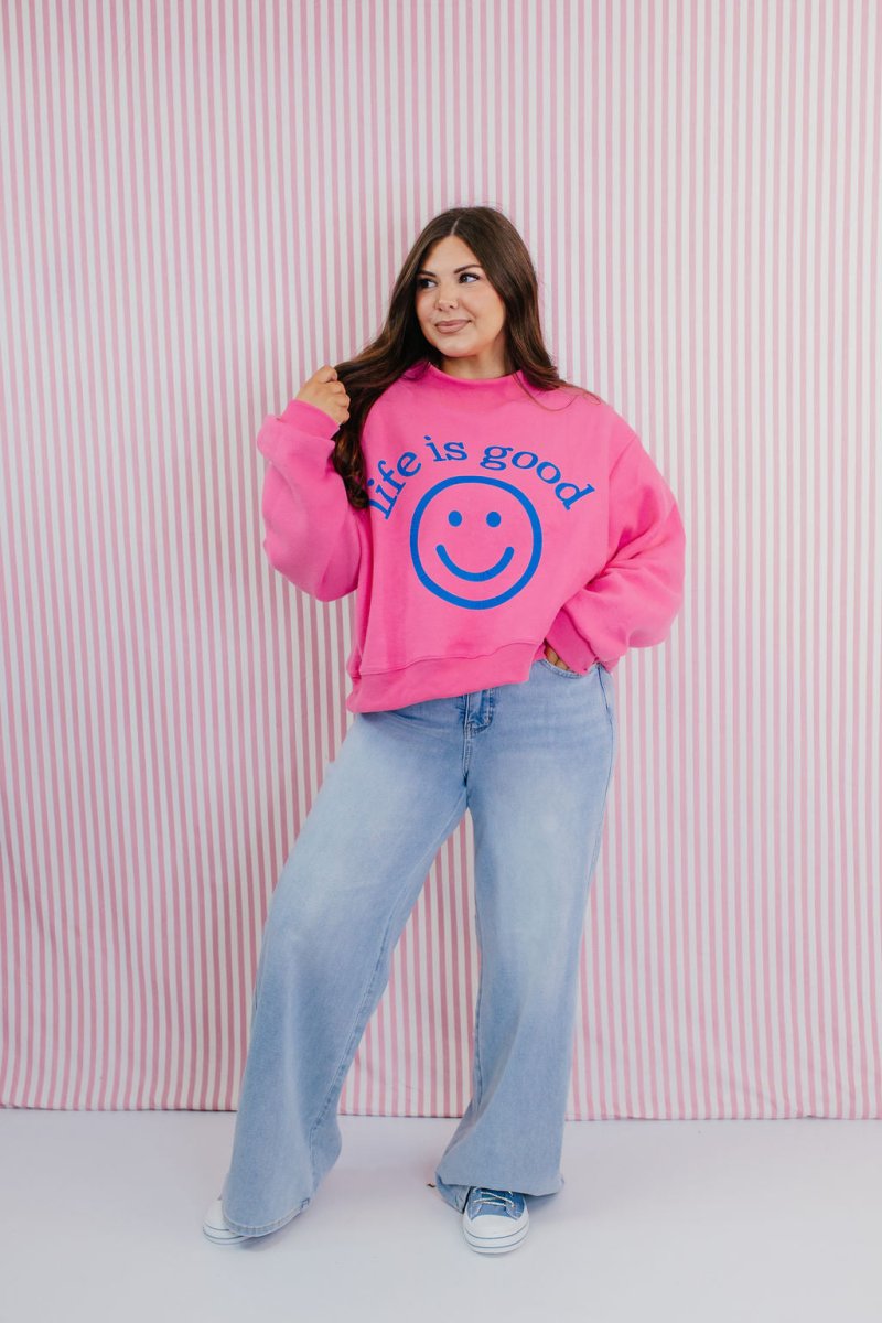 Life Is Good Reversible Pullover - Macoma Boutique130 Sweaters