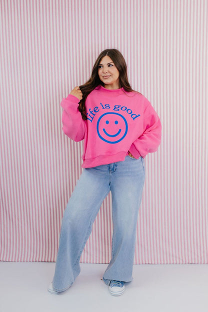 Life Is Good Reversible Pullover - Macoma Boutique130 Sweaters