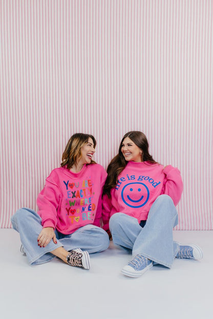 Life Is Good Reversible Pullover - Macoma Boutique130 Sweaters