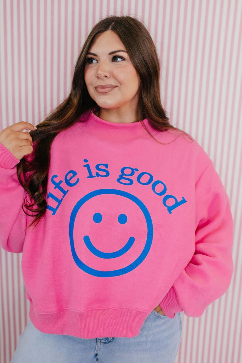 Life Is Good Reversible Pullover - Macoma Boutique130 Sweaters