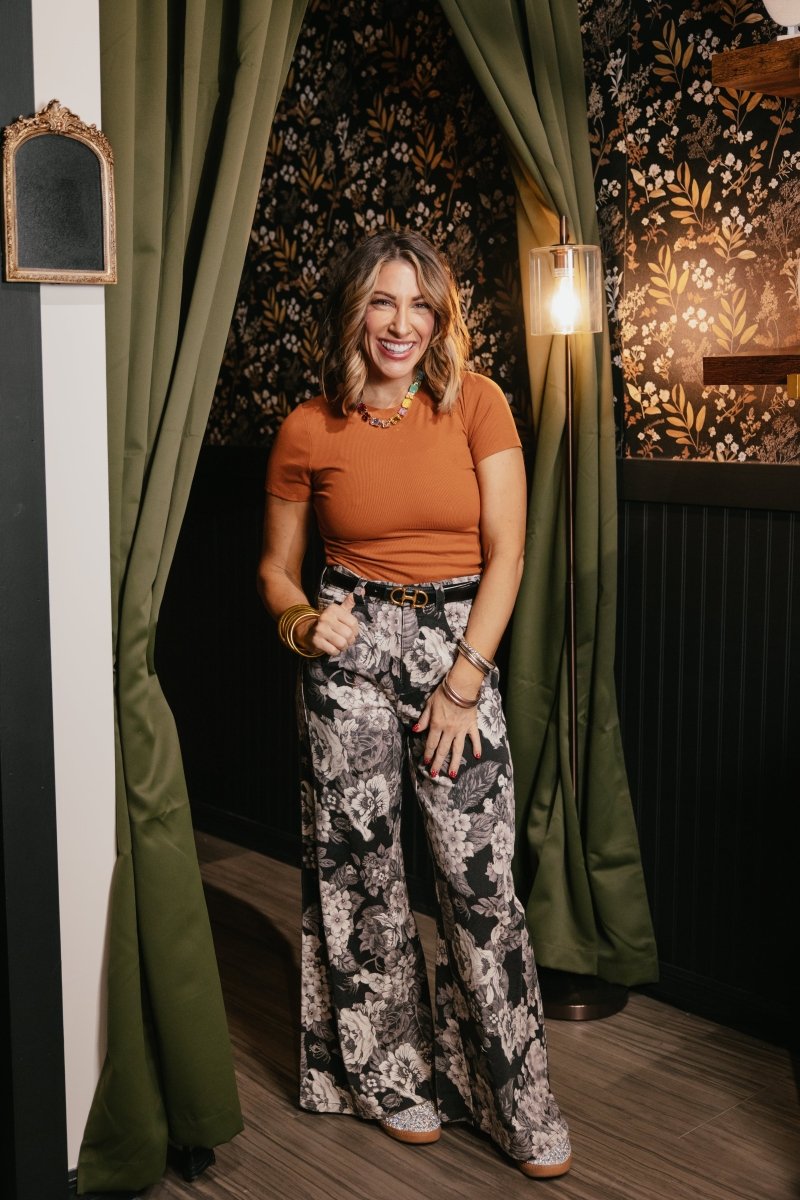 Like A Glove Top In Golden Hour - Macoma Boutique100 Short Sleeve
