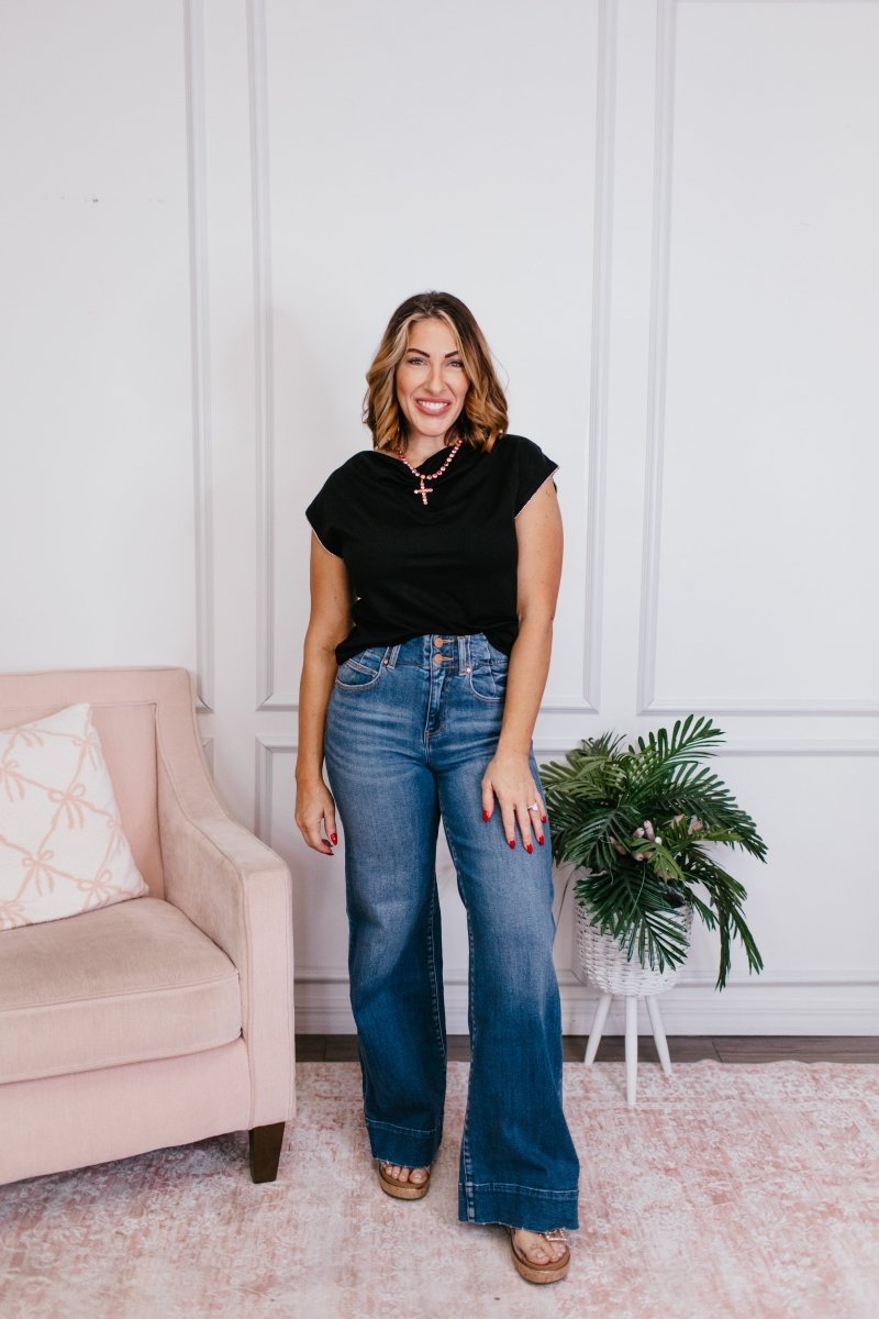 Like to See Top - FINAL SALE - Macoma Boutique100 Short Sleeve