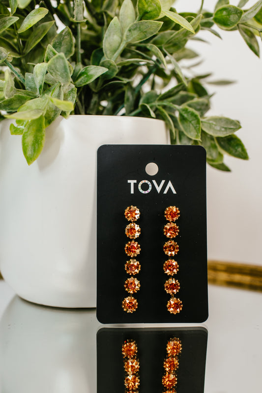 Tova Mini Lilibet Single Earrings in Chilli Pepper - FINAL SALE