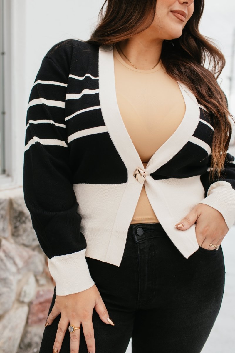 Line It Up Cardigan - Macoma Boutique220 Cardigans/Kimonos