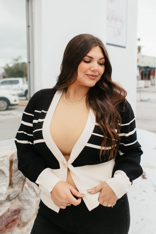 Line It Up Cardigan - Macoma Boutique220 Cardigans/Kimonos