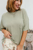 Lived In Top In Herb - Macoma Boutique100 Short Sleeve