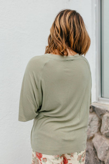 Lived In Top In Herb - Macoma Boutique100 Short Sleeve