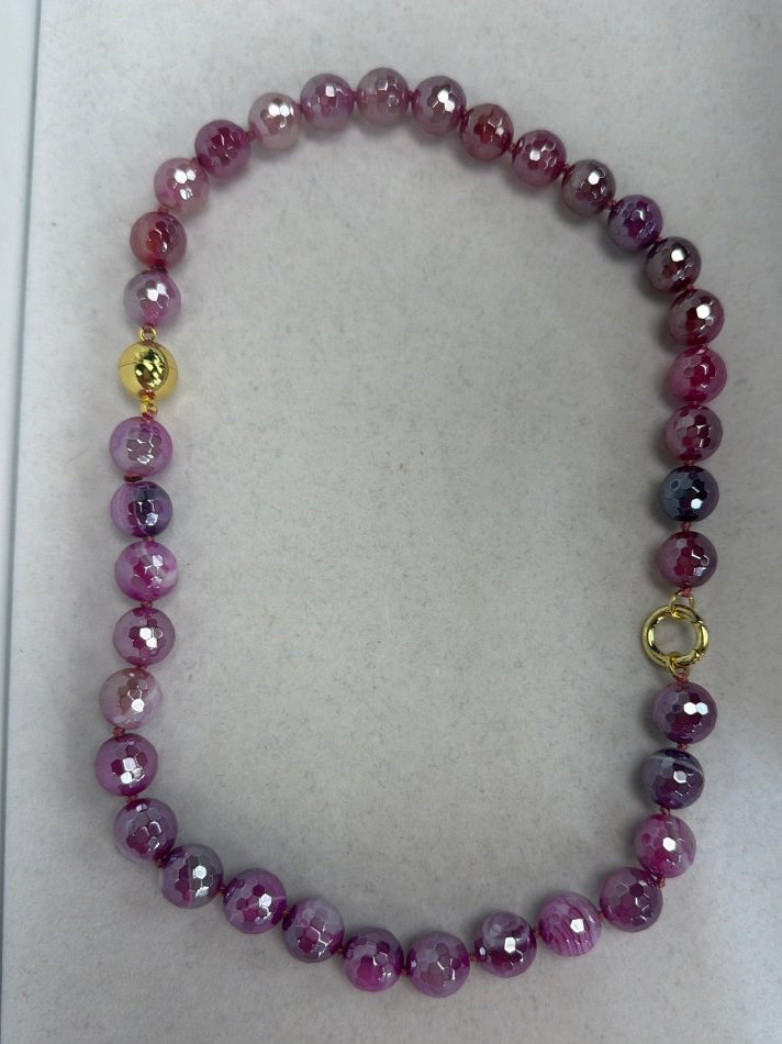 Love Bug 12MM Necklace in Purple Disco - Macoma Boutique315 Jewelry