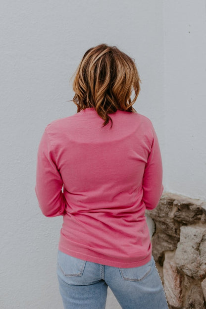 Love Collage Long Sleeve Graphic Top - FINAL SALE - Macoma Boutique555 Presales