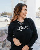 Love Graphic Hoodie In Black - FINAL SALE - Macoma Boutique555 Presales