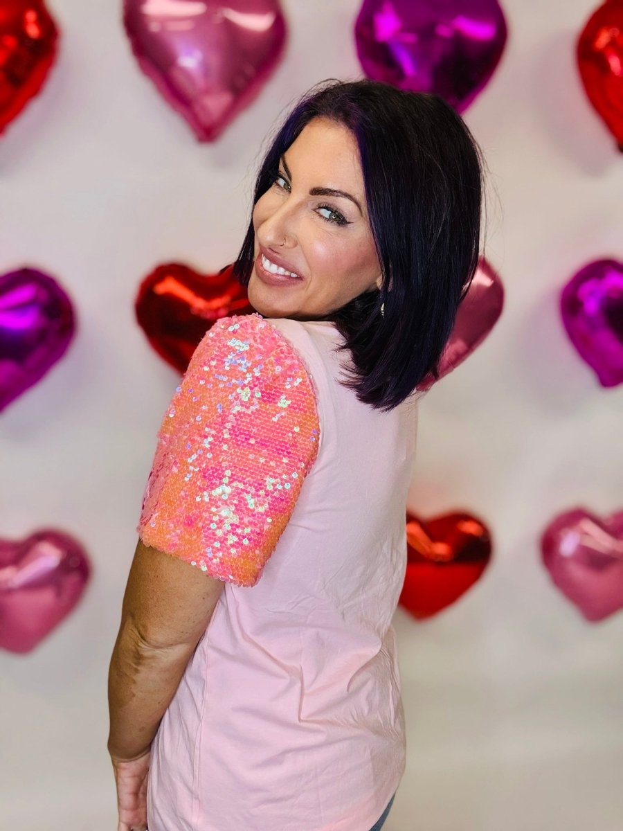 Love In Sequins Top - Reg/Curvy- FINAL SALE