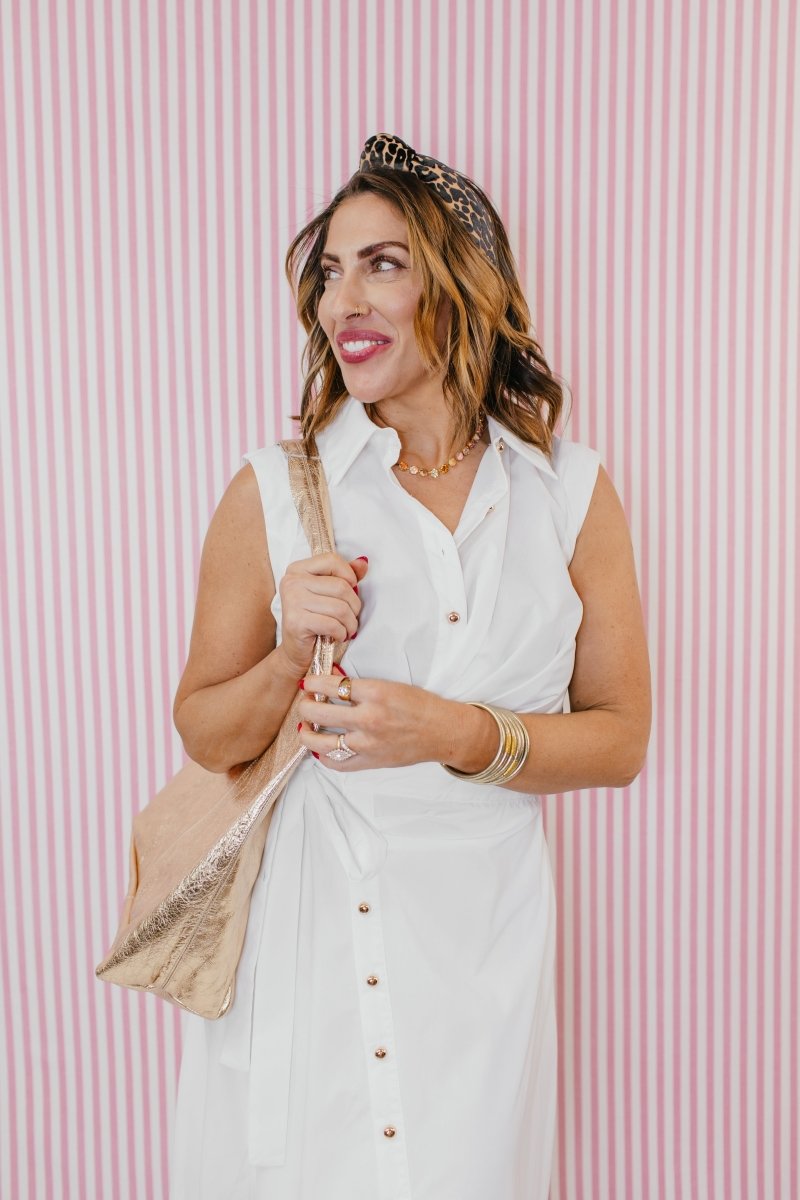Lovely Linen Dress In Off White - Macoma Boutique250 Dresses