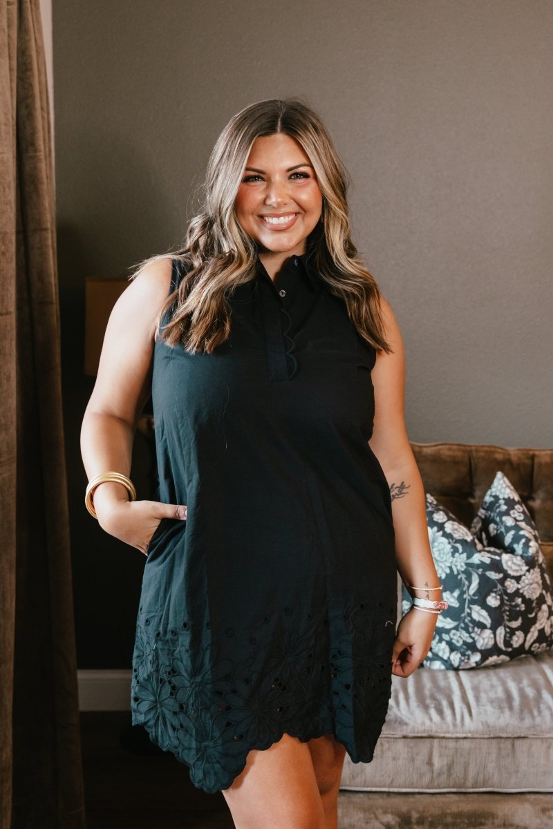 Lucky Lady Dress In Black - Macoma Boutique250 Dresses