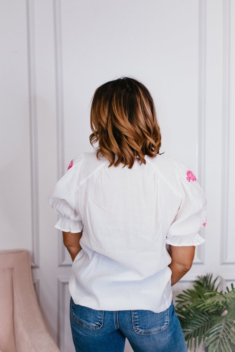 Lush Garden Top - FINAL SALE - Macoma Boutique100 Short Sleeve