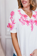 Lush Garden Top - FINAL SALE - Macoma Boutique100 Short Sleeve