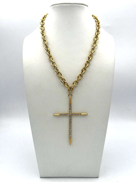 Luxe Cross Necklace - Macoma Boutique310 Accessories/Jewelry