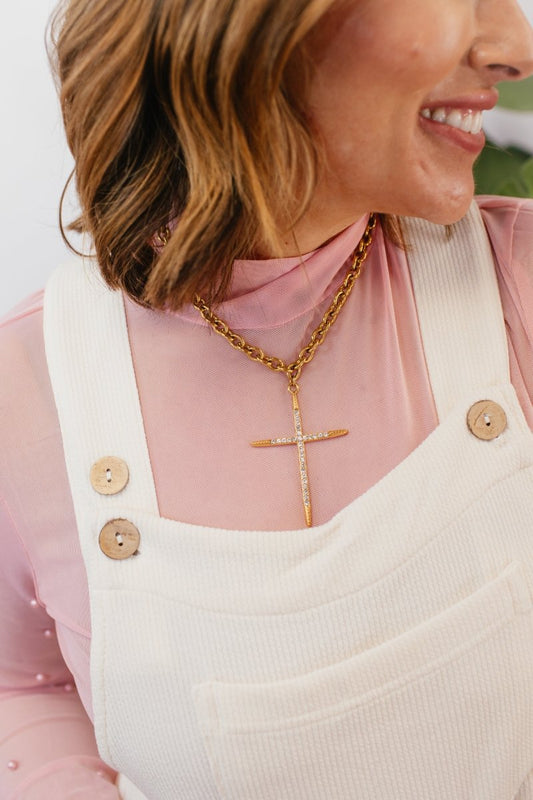 Luxe Cross Necklace - Macoma Boutique310 Accessories/Jewelry