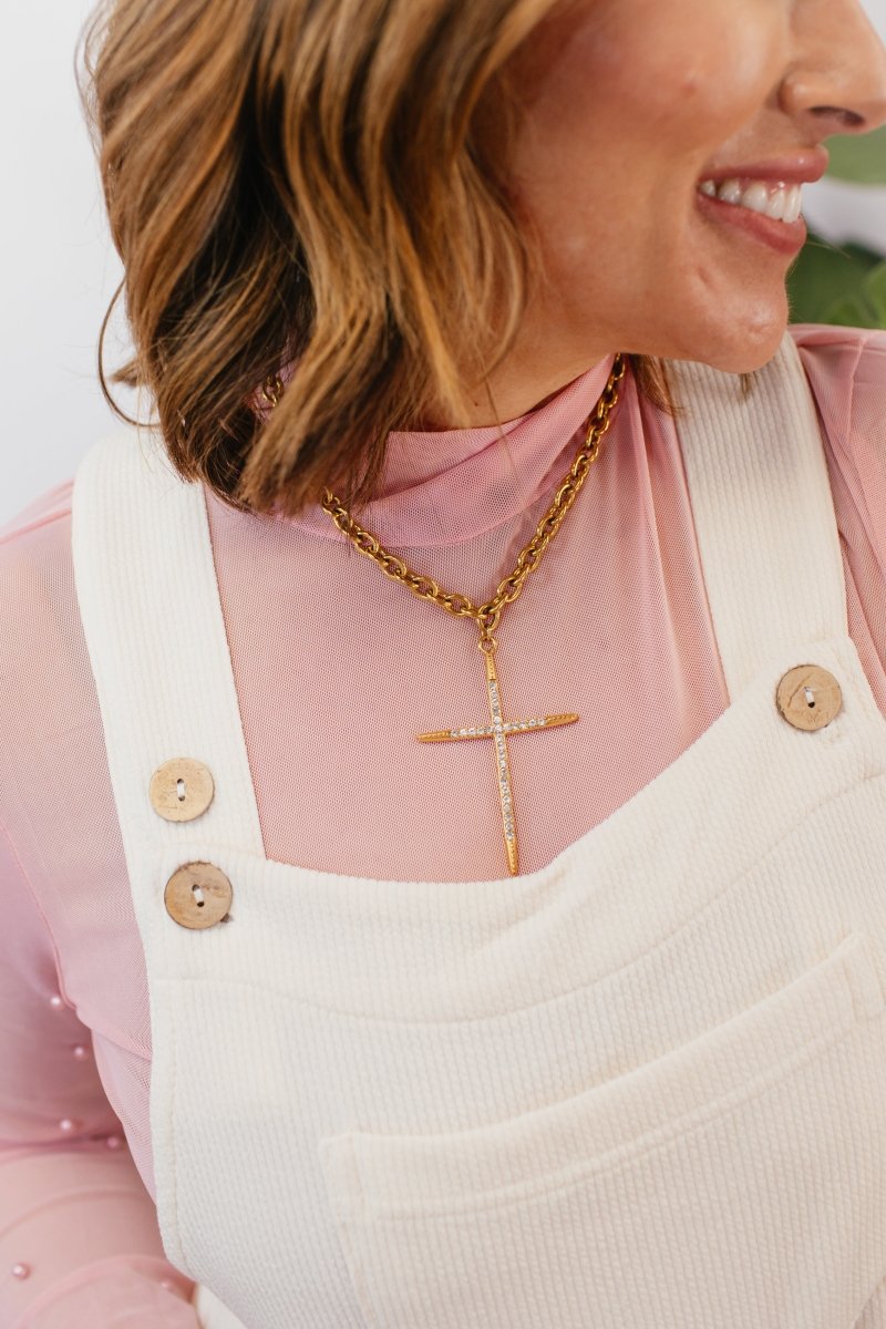 Luxe Cross Necklace - Macoma Boutique310 Accessories/Jewelry