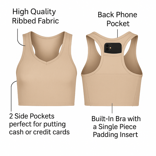 Lyra All Purpose Pocket Brami - Solid Collection - Macoma Boutique555 Presales