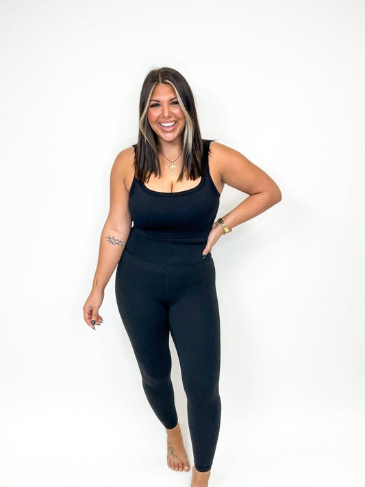 Macoma Custom Leggings - Solid Black FINAL SALE - Macoma Boutique190 Leggings