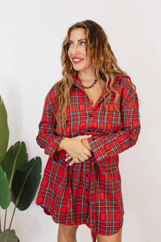 Mad for Plaid Dress - Reg & Curvy - Macoma Boutique250 Dresses