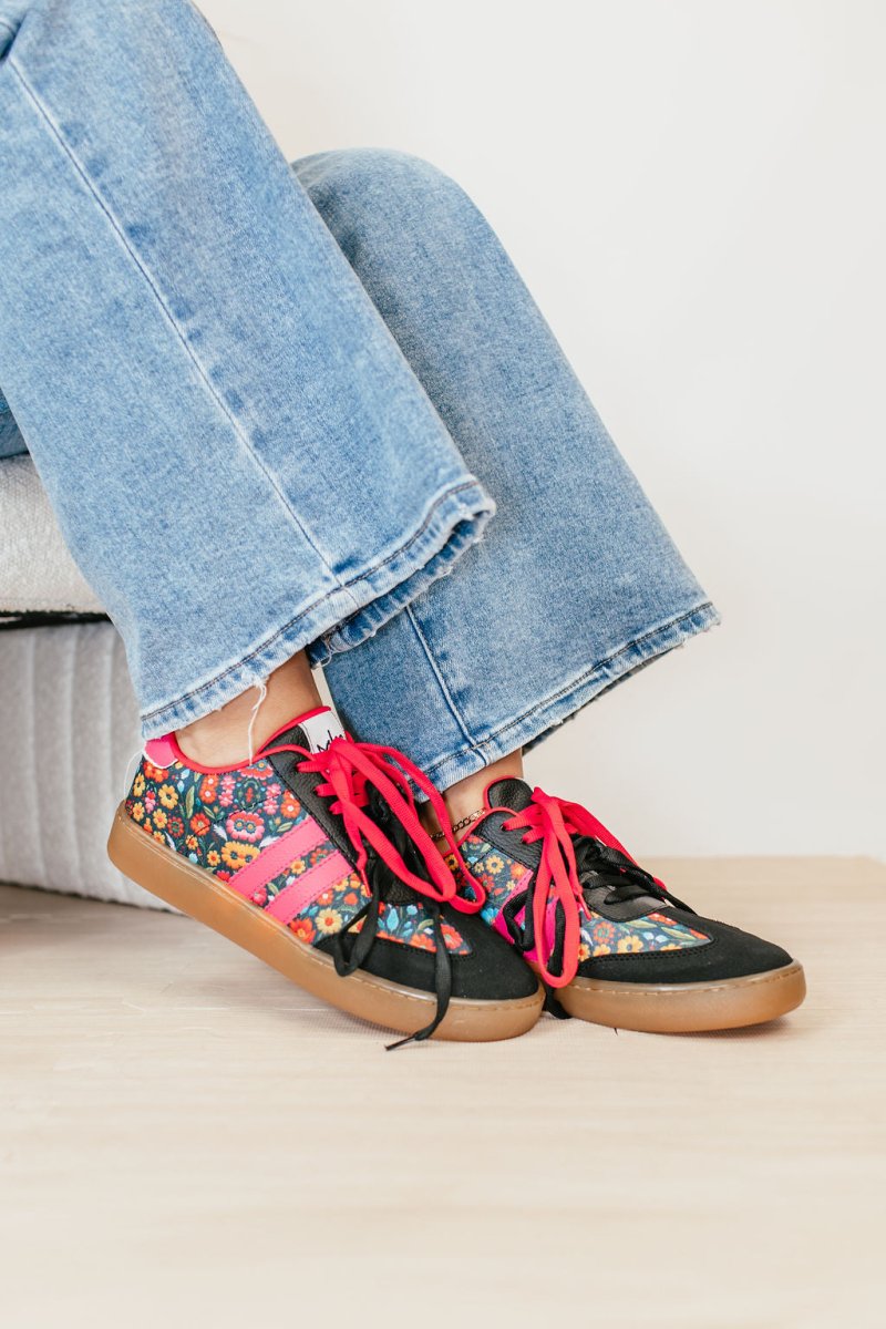 Makers Fuchsia Floral Emma Sneakers - Macoma Boutique301 Sneakers