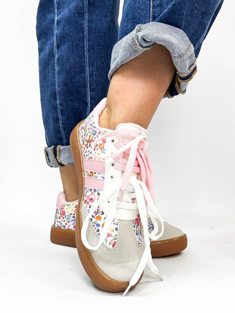Makers Pink Floral Emma Sneakers