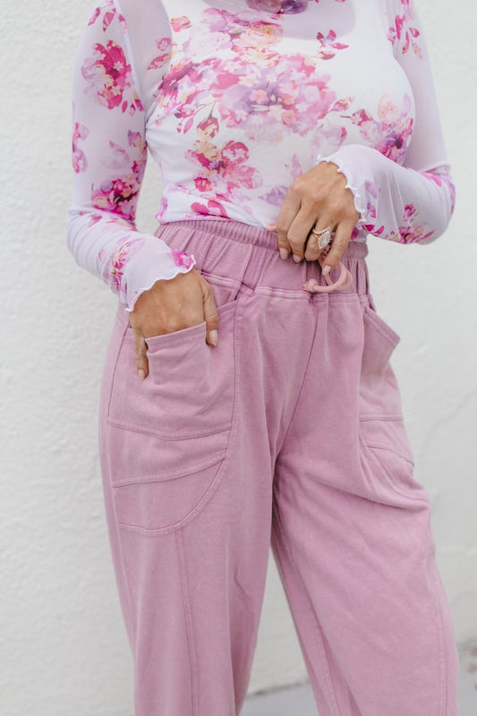 Making Me Blush Joggers - Reg & Curvy - Macoma Boutique100 Short Sleeve