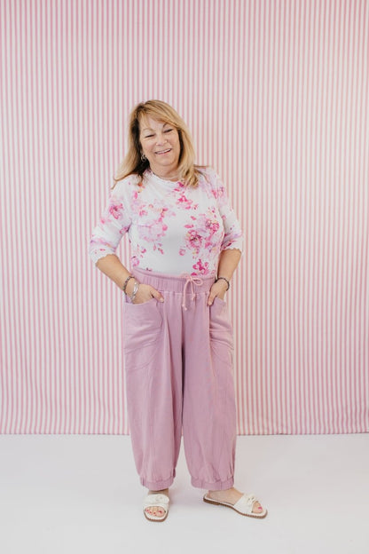 Making Me Blush Joggers - Reg & Curvy - Macoma Boutique100 Short Sleeve