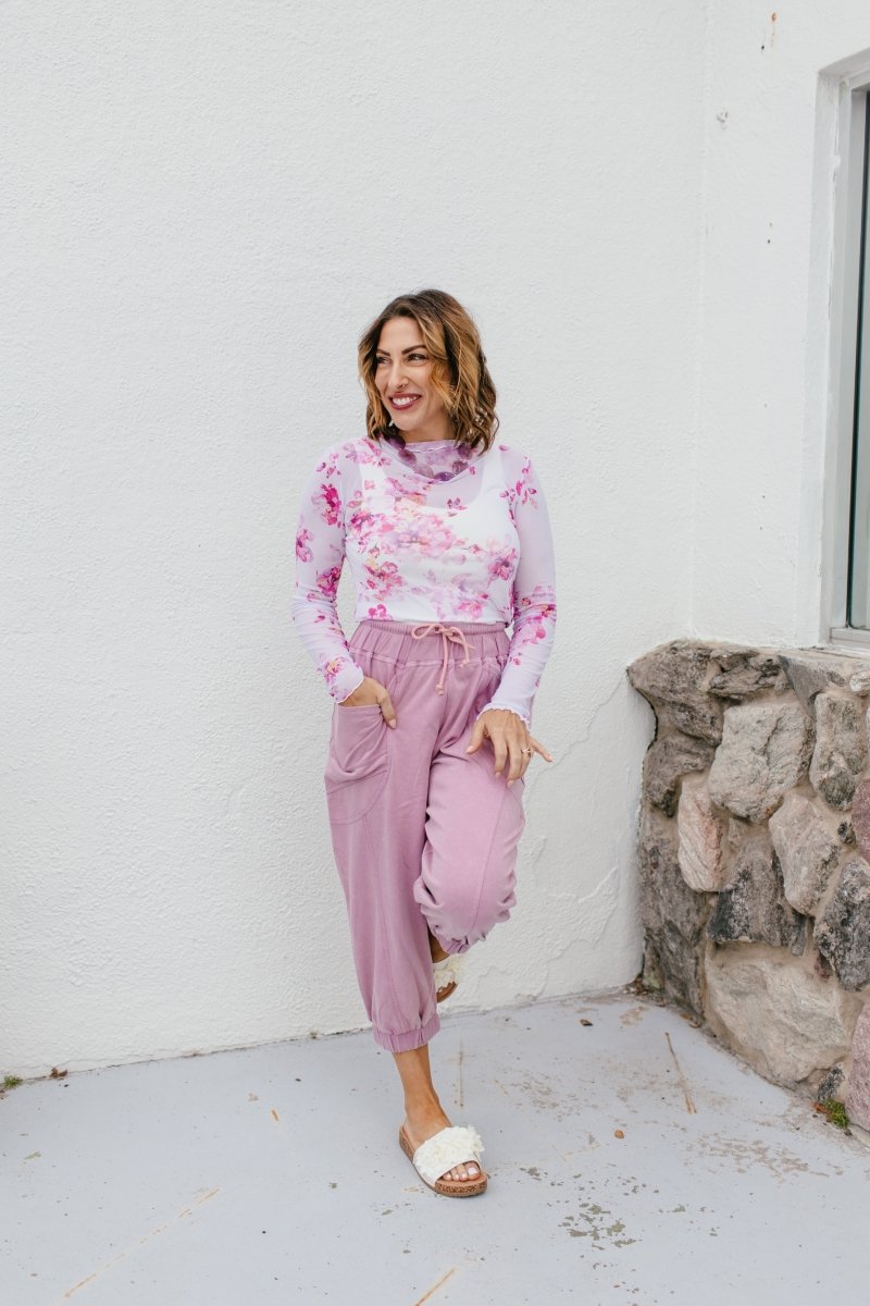 Making Me Blush Joggers - Reg & Curvy - Macoma Boutique100 Short Sleeve