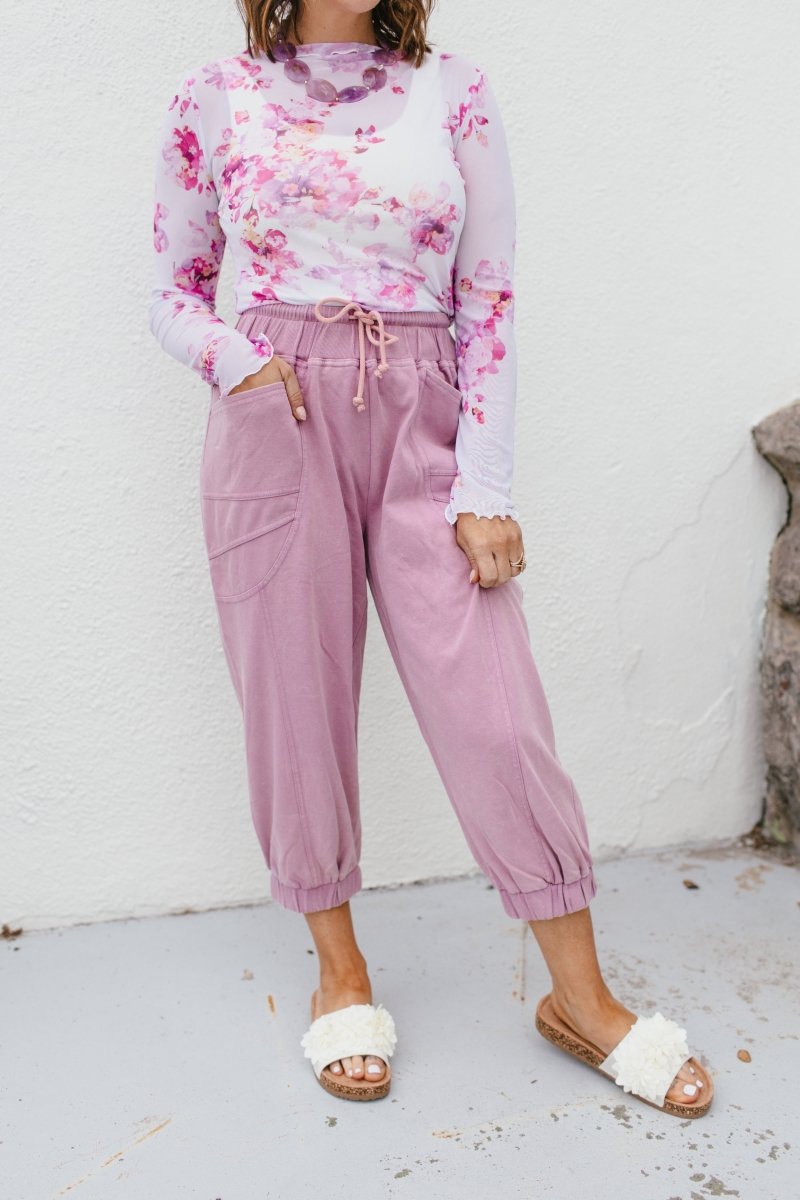 Making Me Blush Joggers - Reg & Curvy - Macoma Boutique100 Short Sleeve