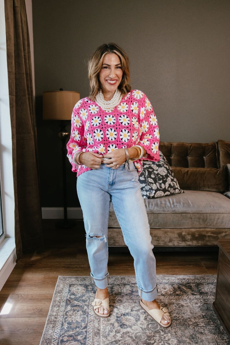 Malibu Daisy Sweater - Macoma Boutique130 Sweaters