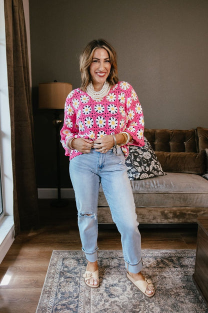 Malibu Daisy Sweater - Macoma Boutique130 Sweaters