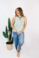 Matcha Powder Tank Top - FINAL SALE - Macoma Boutique110 Tanks