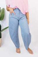 Meadow Fade Barrel Jeans Reg/Curvy - FINAL SALE - Macoma Boutique210 Other Bottoms
