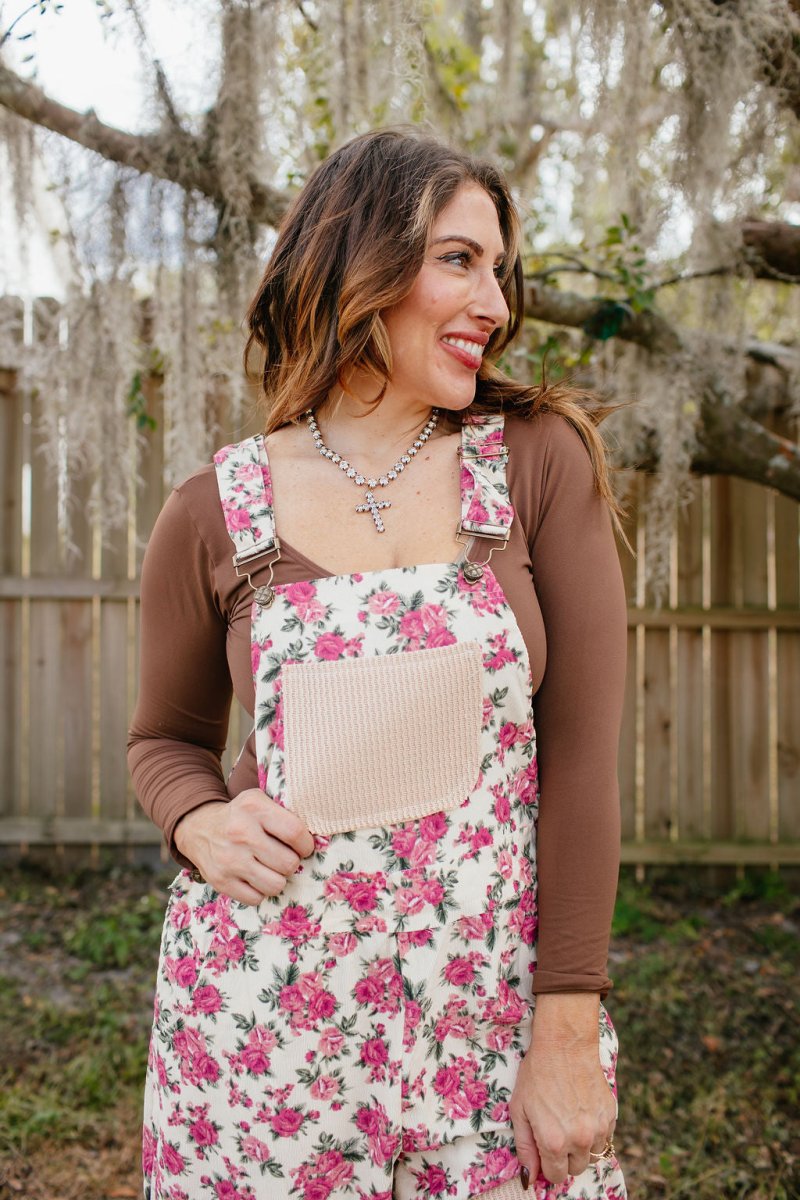 Meet Me At The Garden Overalls - Macoma Boutique260 Jumpsuits/Rompers/Overalls