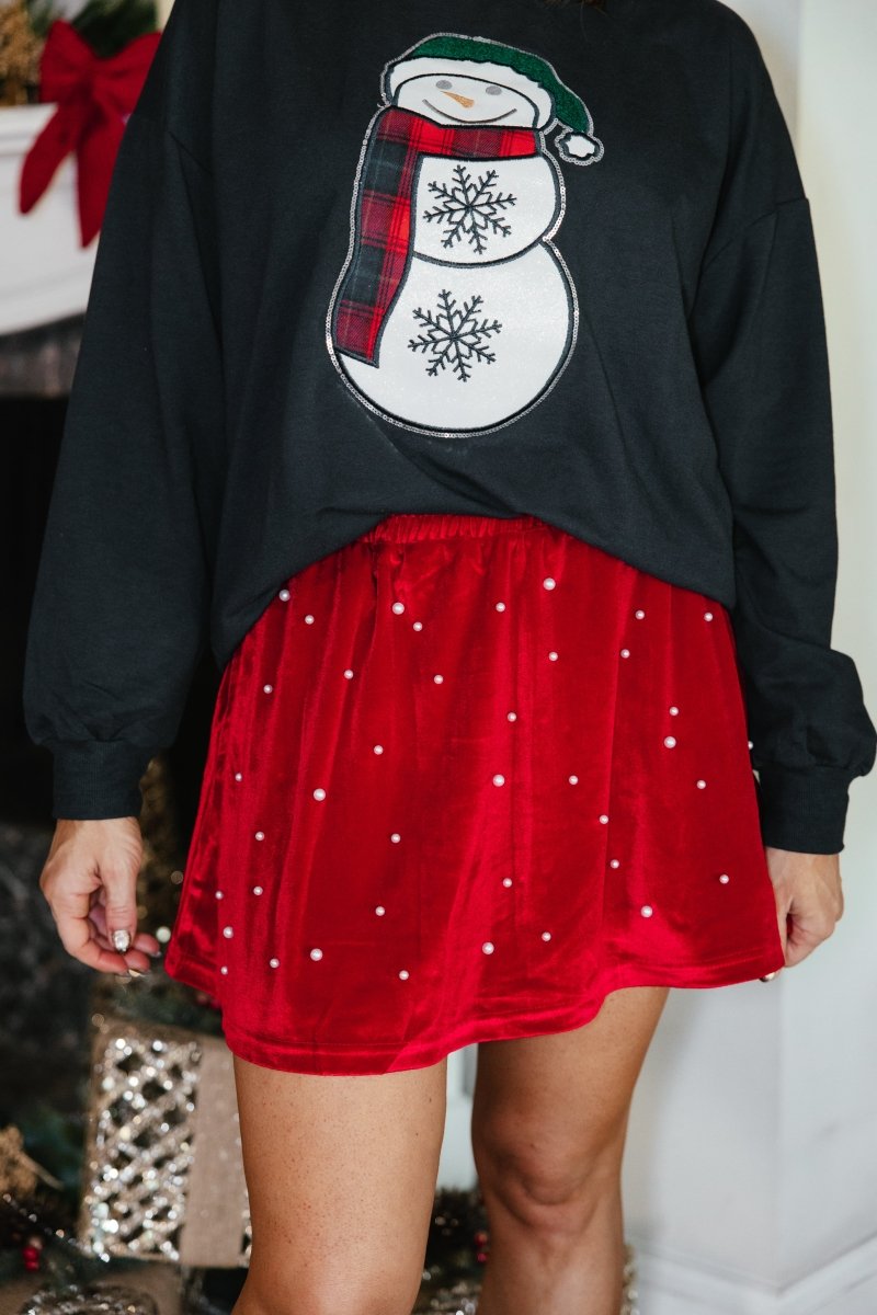 Merry Little Moments Skort In Red - Reg & Curvy - Macoma Boutique200 Skirts